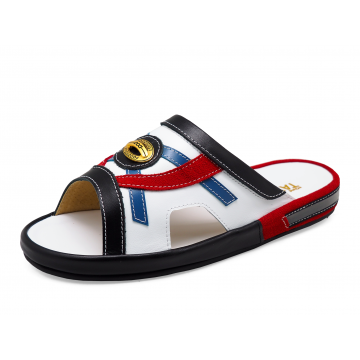 SALE50% Men Sandals SKF-41 Black-Red-Blue White Nappaฺ